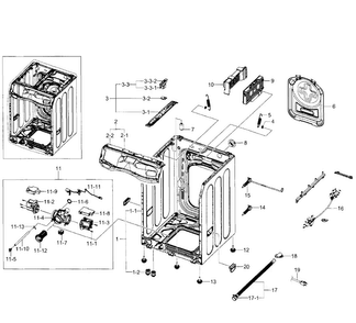 Part Location Diagram of DC92-00321K Samsung Main Pcb Assembly