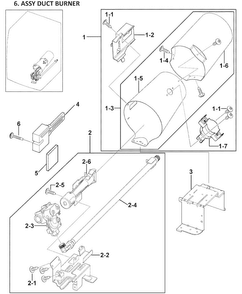 Heater Assy Diagram and Parts List for DV419AGU XAA-0000 Samsung Dryer