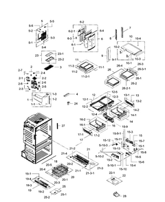 Part Location Diagram of DA64-03217A Samsung Trim