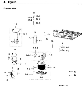 Part Location Diagram of DA97-16563A Samsung Pipe