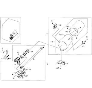 Burner Assy Diagram and Parts List for DV365GTBGWR A3-0001 Samsung Dryer