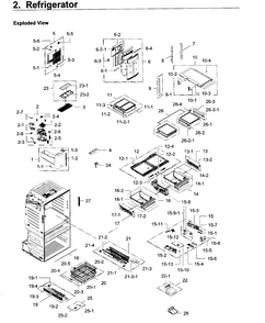 Part Location Diagram of DA97-11283J Samsung Tank water