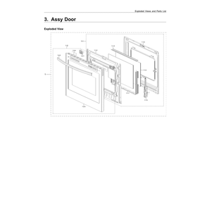 Part Location Diagram of DG94-03595B Samsung Door Assembly