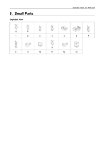 Small Parts Diagram and Parts List for WF45K6500AV A2-01 Samsung Washer