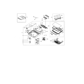Part Location Diagram of DC97-19311B Samsung Assembly NOZZLE;WA8700K,NOZZLE PM GRAY