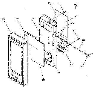 Control Diagram and Parts List for 4018922990  Kenmore Microwave