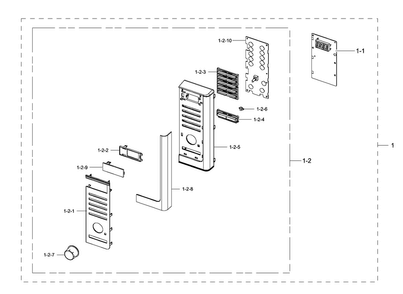 Part Location Diagram of DE64-02690B Samsung BUTTON-SELECT A;MC32F606