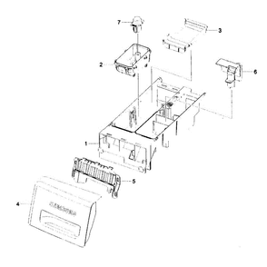 Drawer Assembly Diagram and Parts List for WF231ANW XAA-01 Samsung Washer