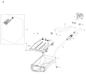 Housing-drawer Diagram and Parts List for WW22K6800AW A2-0000 Samsung Washer