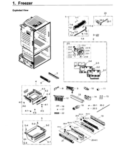 Part Location Diagram of DA61-07343A Samsung PLATE-INS EVAP FRE;OPUS1