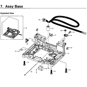 Base Diagram and Parts List for DW80M9550UG AA-0000 Samsung Dishwasher