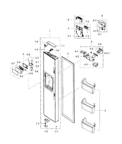Part Location Diagram of DA97-15416A Samsung Guard Assembly
