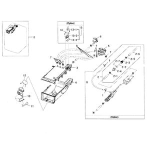 Housing Drawer Diagram and Parts List for WF331ANR XAA-04 Samsung Washer