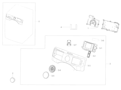 Part Location Diagram of DC92-01802M Samsung Control / Display Board Assembly