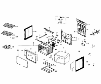 Main Section Diagram and Parts List for NE59J7630SW AA-0001 Samsung Range