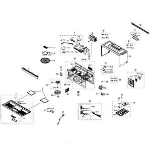 Part Location Diagram of DE31-00028N Samsung Ventilation Motor