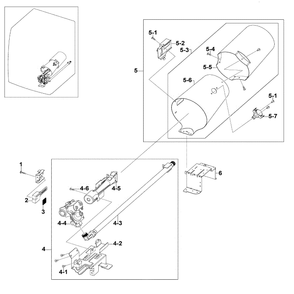Duct And Burner Diagram and Parts List for DV520AGP XAA-0004 Samsung Dryer