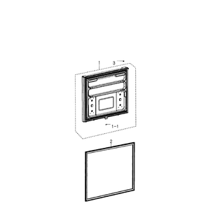 Freezer Door Diagram and Parts List for RB195ACPN XAA-01 Samsung Refrigerator