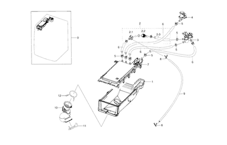 Housing-drawer Diagram and Parts List for WF330ANB XAA-0001 Samsung Washer