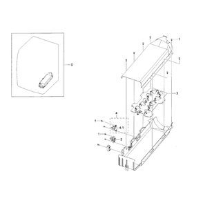 Duct Heater Diagram and Parts List for DV42H5200EW A3-0000 Samsung Dryer
