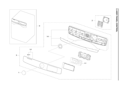 Part Location Diagram of DC97-21680B Samsung Assy cover panel
