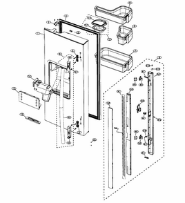 Part Location Diagram of DA97-07278A Samsung Assembly GUIDE-ICE ROUTE;AW-