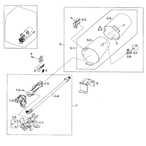 Heater Assembly Diagram and Parts List for DV448AGE XAA-01 Samsung Dryer