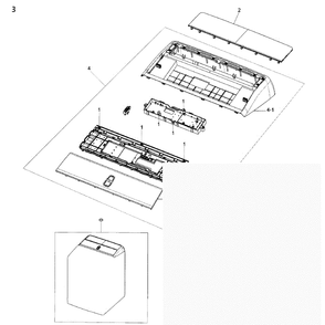 Control Panel Diagram and Parts List for DV50K8600EW A3-0000 Samsung Dryer