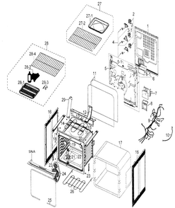 Part Location Diagram of DG66-00009A Samsung USE SAM DG66-00017B