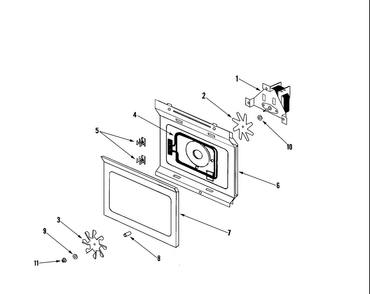 Convection Motor Diagram and Parts List for MC1015UBB XAA Samsung Microwave