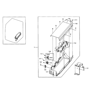 Heater Assembly Diagram and Parts List for DV431AEP XAA-02 Samsung Dryer