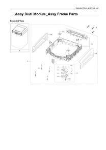 Part Location Diagram of DC61-04290A Samsung Corner Frame