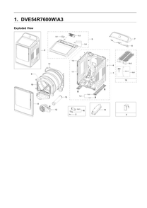 Part Location Diagram of DC93-00374H Samsung Die Rack Dry Assembly