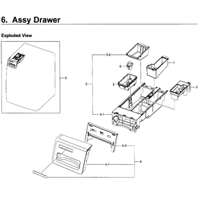 Drawer Diagram and Parts List for WF350ANP XAA-01 Samsung Washer