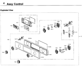 Control Diagram and Parts List for NV51K7770SS AA-0000 Samsung Wall Oven