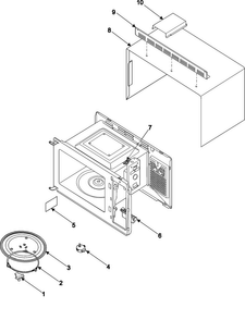 Body/cavity/elements Diagram and Parts List for MR1034CWD XAA Samsung Microwave