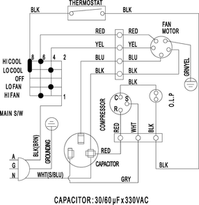 Wiring Diagram Diagram and Parts List for AW0529 XAA Samsung Air Conditioner