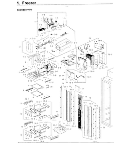 Part Location Diagram of DA61-01547A Samsung SUPPORT-ICE MAKER;QUEEN,