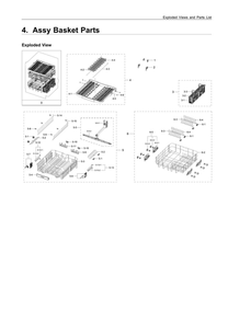 Part Location Diagram of DD97-00604D Samsung Basket Assembly