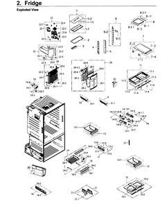 Fridge Diagram and Parts List for RF26J7500BC AA-0002 Samsung Refrigerator