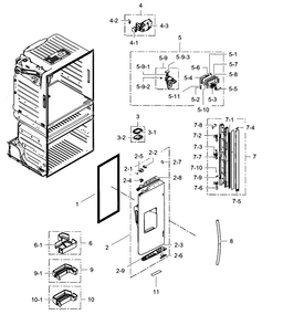 Part Location Diagram of DA41-00692A Samsung Control Board Kit Assembly