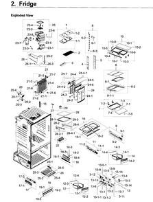 Part Location Diagram of DA97-14846A Samsung Hanger-lef