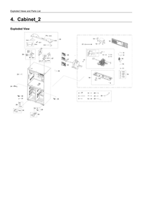 Cabinet 2 Diagram and Parts List for RF28N9780SG AA-02 Samsung Refrigerator