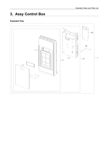 Part Location Diagram of DE64-03047A Samsung Panel control