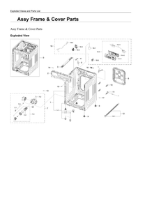 Part Location Diagram of DC93-00819G Samsung Main Wire Harness Assembly