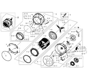 Part Location Diagram of DC97-15640E Samsung Tub