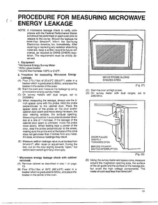 Microwave Energy Leakage Diagram and Parts List for MW4530U XAA Samsung Microwave