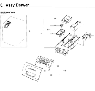 Part Location Diagram of DC64-03068A Samsung Handle