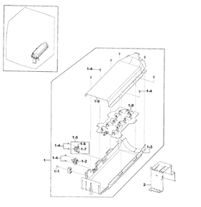 Heater Assy Diagram and Parts List for DV219AEW XAA-0000 Samsung Dryer