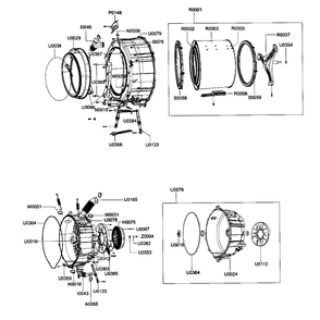 Tub Diagram and Parts List for WF337AAW XAA-00 Samsung Washer